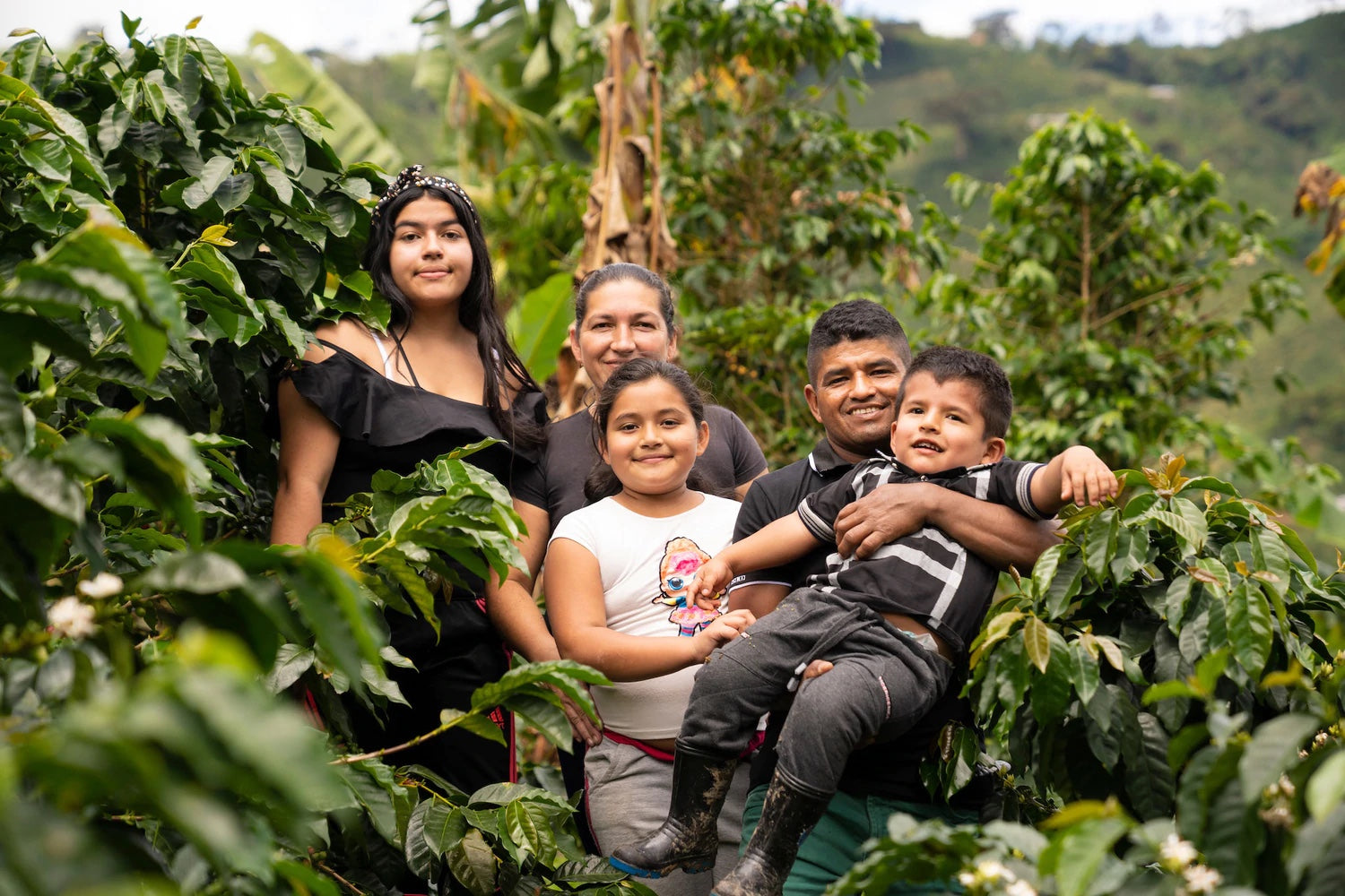 family of coffee farmers