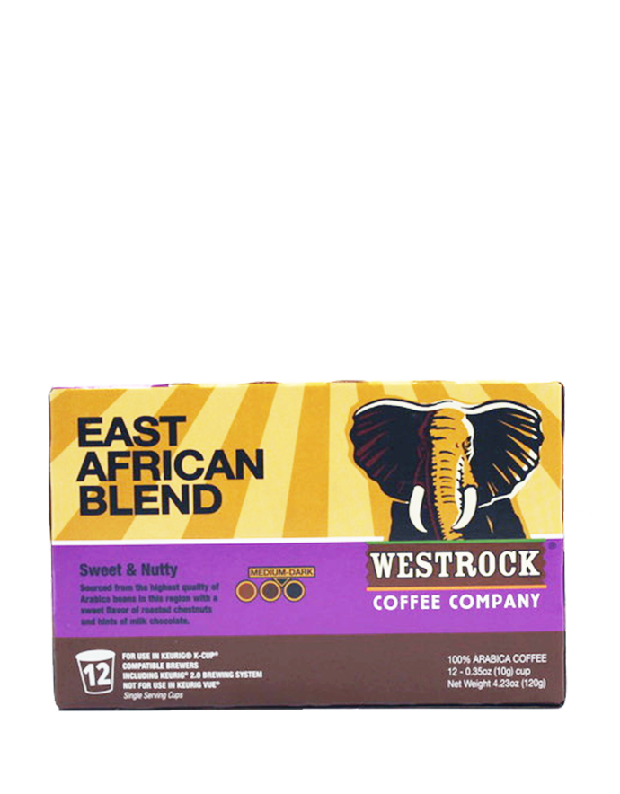 East African Medium Dark Roast Single Serve 12 Count