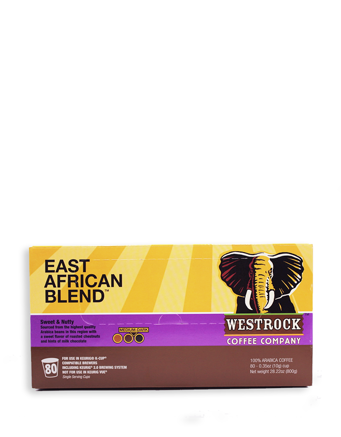 East African Medium Dark Roast Single Serve 80 Count