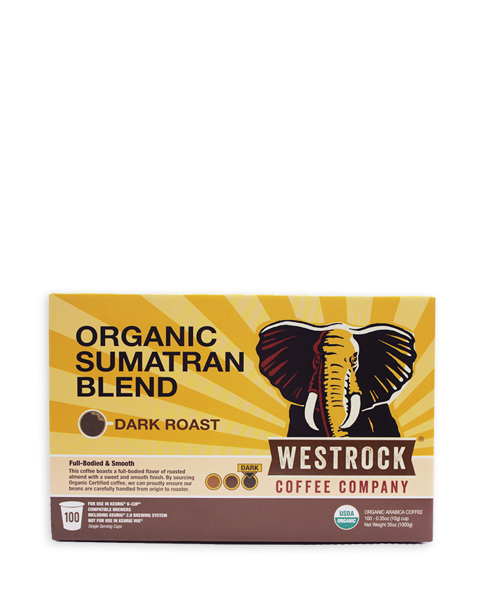 Organic Sumatran Blend Dark Roast Single Serve 100 Count