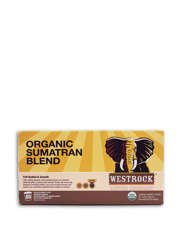 Organic Sumatran Blend Dark Roast Single Serve 80 Count