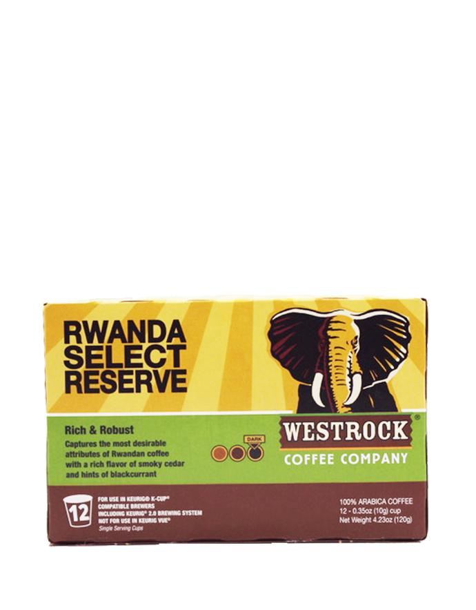 Rwanda Select Reserve Dark Roast Single Serve 12 Count